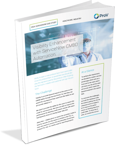 Aprimoramento de visibilidade com o estudo de caso de automação do ServiceNow CMBD 