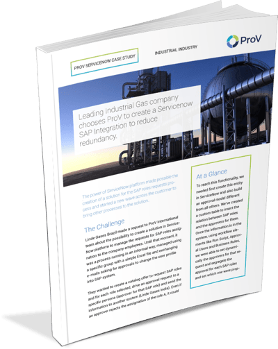 Estudo de caso de integração SAP do Servicenow