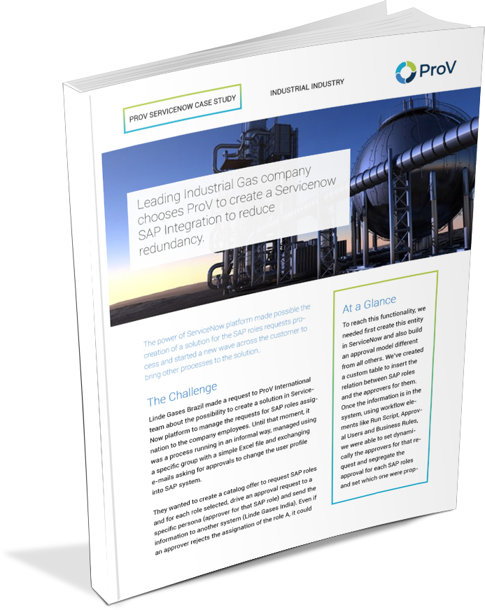 Industrial Gas ServiceNow Case Study