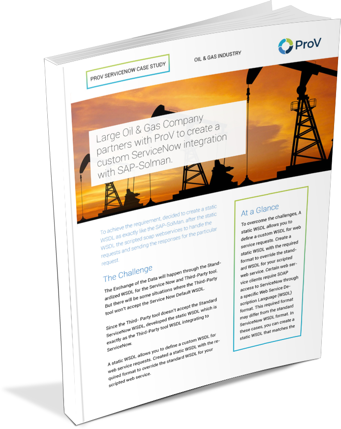 Oil and Gas ServiceNow Case Study