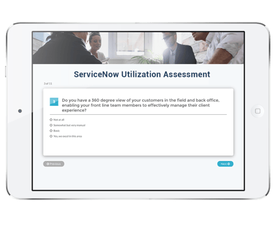 Avaliação de utilização do ServiceNow