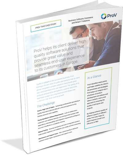 Testing as a Service ( TAAS ) Case Study